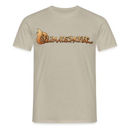 Unisex T-Shirt "Klimatechniker" Sandbeige Männer T-Shirt