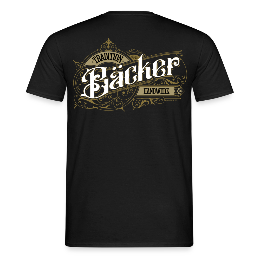 Unisex T-Shirt "Bäcker"-Nostalgie von Spreadconnect, Männer T-Shirt mit Vintage-Backmotive, bequeme Passform, weiche Baumwolle