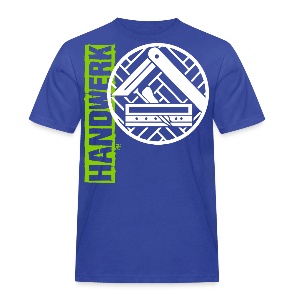 Unisex Workwear T-Shirt "Parkettleger" Royalblau Männer Workwear T-Shirt