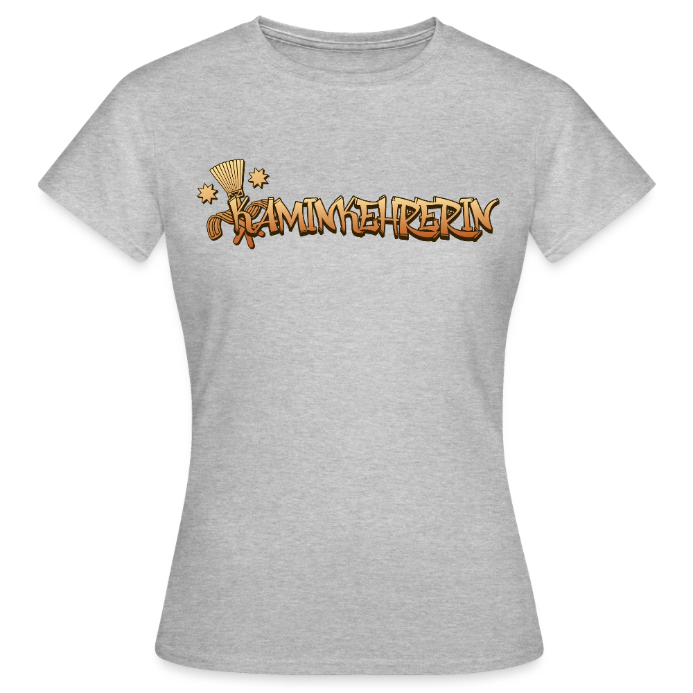 Frauen T-Shirt "Kaminkehrerin" Grau meliert Frauen T-Shirt