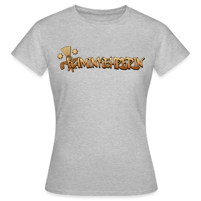 Frauen T-Shirt "Kaminkehrerin" Grau meliert Frauen T-Shirt