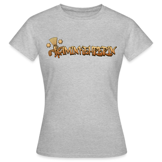 Frauen T-Shirt "Kaminkehrerin" Grau meliert Frauen T-Shirt