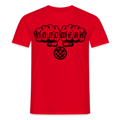 Unisex T-Shirt "Mechaniker" Rot Männer T-Shirt
