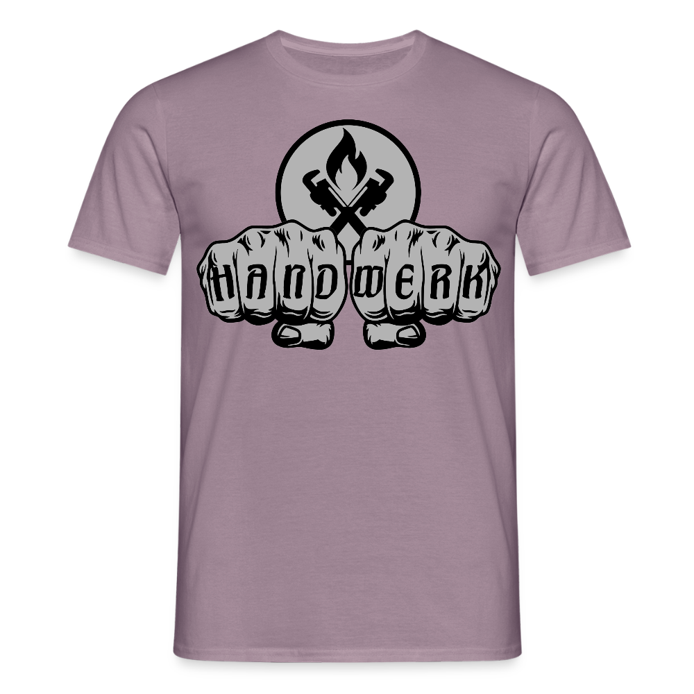 Unisex T-Shirt "Heizungsbauer" Lilagrau Männer T-Shirt