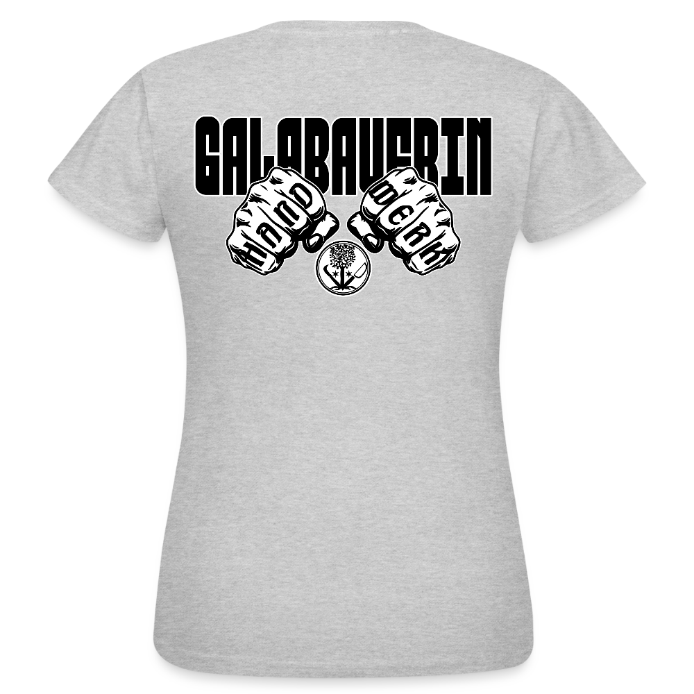 Frauen T-Shirt "GaLaBauerin" (beidseitig bedruckt) Grau meliert Frauen T-Shirt