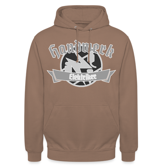 Unisex Hoodie "Elektriker" Mokka Unisex Hoodie