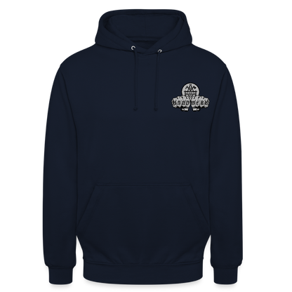 Unisex Standard Hoodie "Betonbauer" beidseitig bedruckt Navy Unisex Hoodie