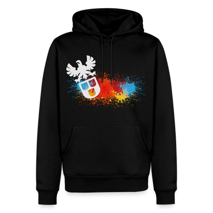 Männer Premium Hoodie "Maler-Splash" Schwarz Männer Premium Hoodie