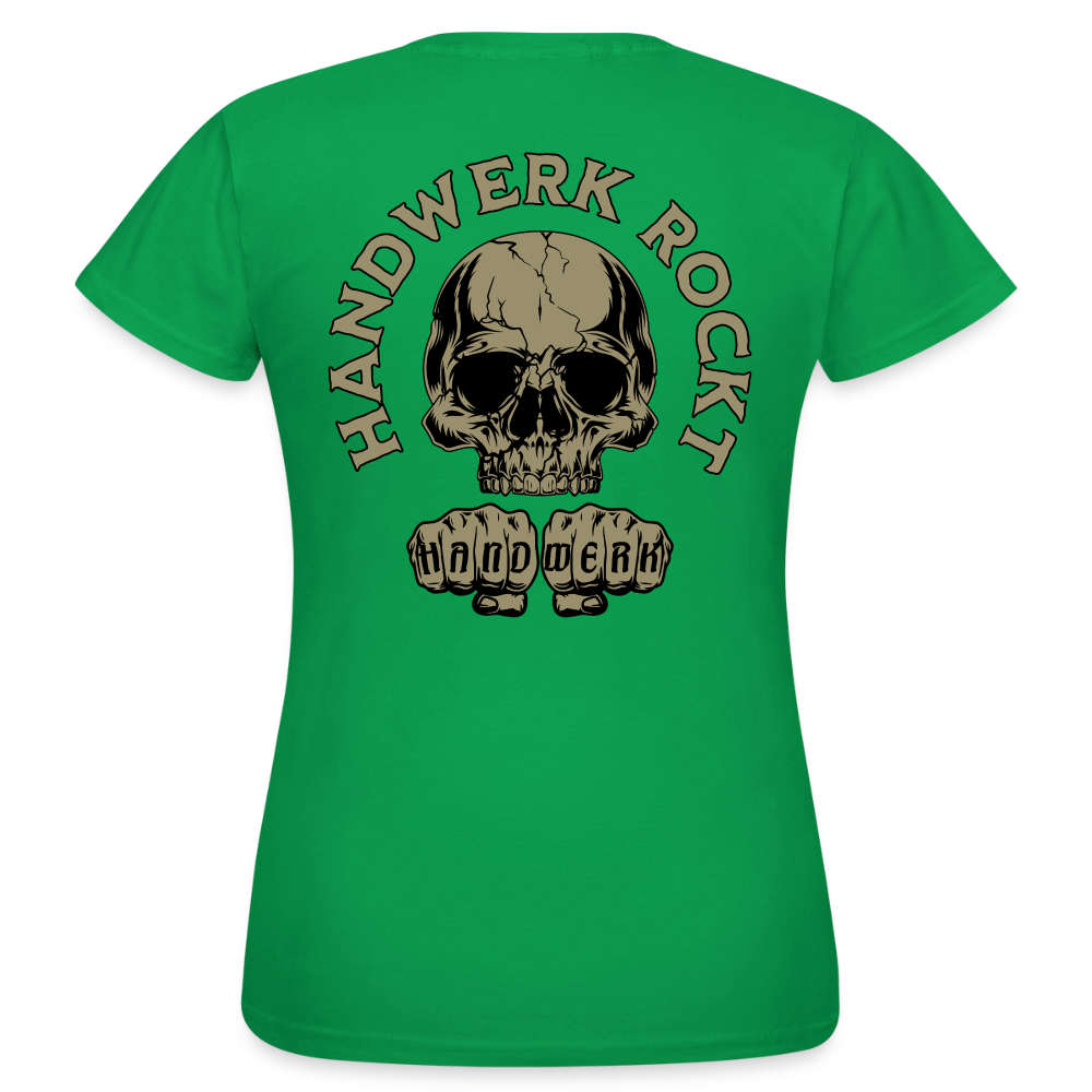 Frauen T-Shirt "Handwerk-Rockt" (beidseitig bedruckt) Kelly Green Frauen T-Shirt {{ color }}