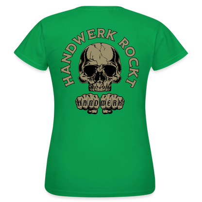 Frauen T-Shirt "Handwerk-Rockt" (beidseitig bedruckt) Kelly Green Frauen T-Shirt {{ color }}