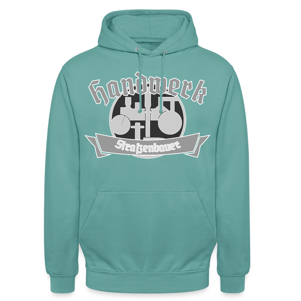 Unisex Hoodie "Strassenbauer" Pastelltürkis Unisex Hoodie