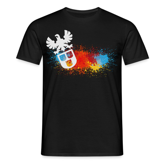 Unisex T-Shirt "Splash-Maler" Schwarz Männer T-Shirt