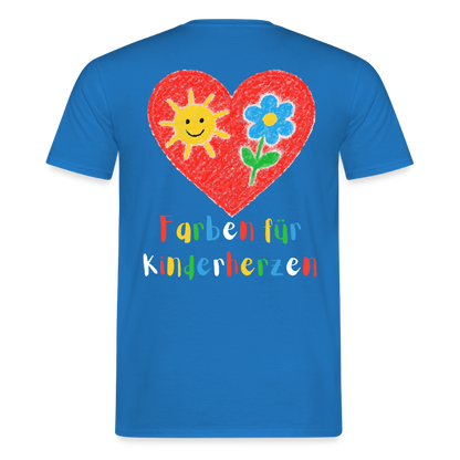 Unisex T-Shirt "Farben für Kinderherzen" (beidseitig bedruckt) Männer T-Shirt