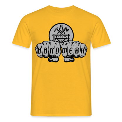 Unisex T-Shirt "Betonbauer" Gelb Männer T-Shirt