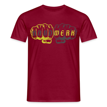 Unisex T-Shirt "Handwerk" Ziegelrot Männer T-Shirt