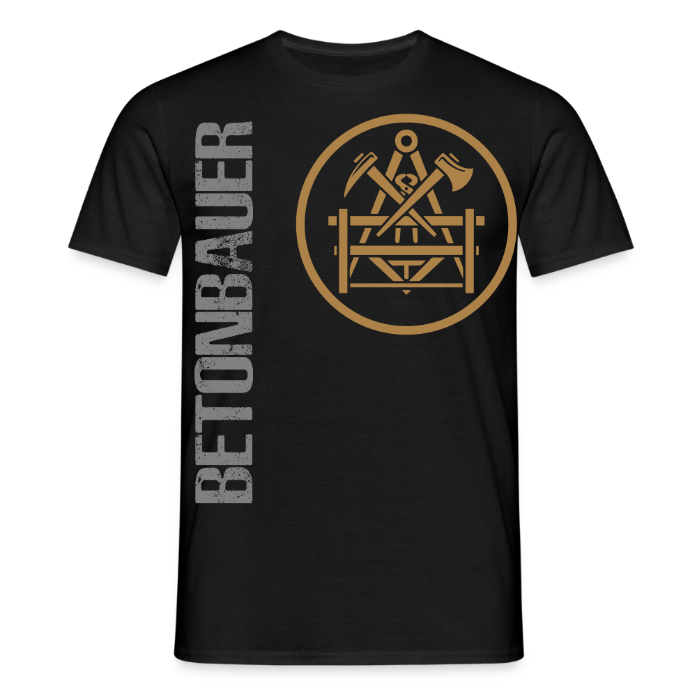 Unisex T-Shirt "Betonbauer" Schwarz Männer T-Shirt