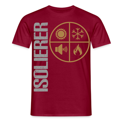 Unisex T-Shirt "Isolierer" Ziegelrot Männer T-Shirt