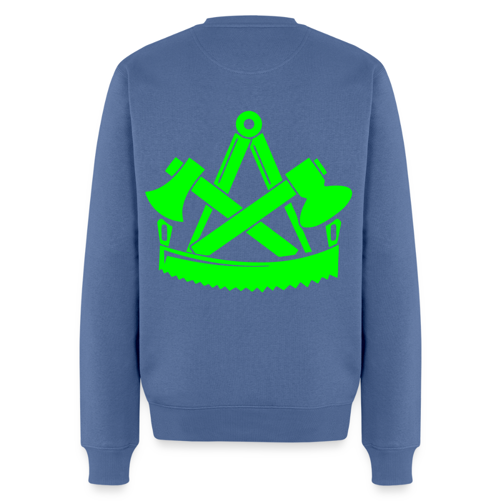 Unisex Premium Pullover "Zimmermann" neongrün Männer Premium Pullover