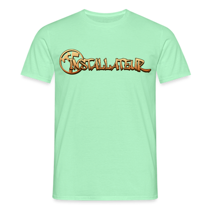 Unisex T-Shirt "Installateur" Mintgrün Männer T-Shirt