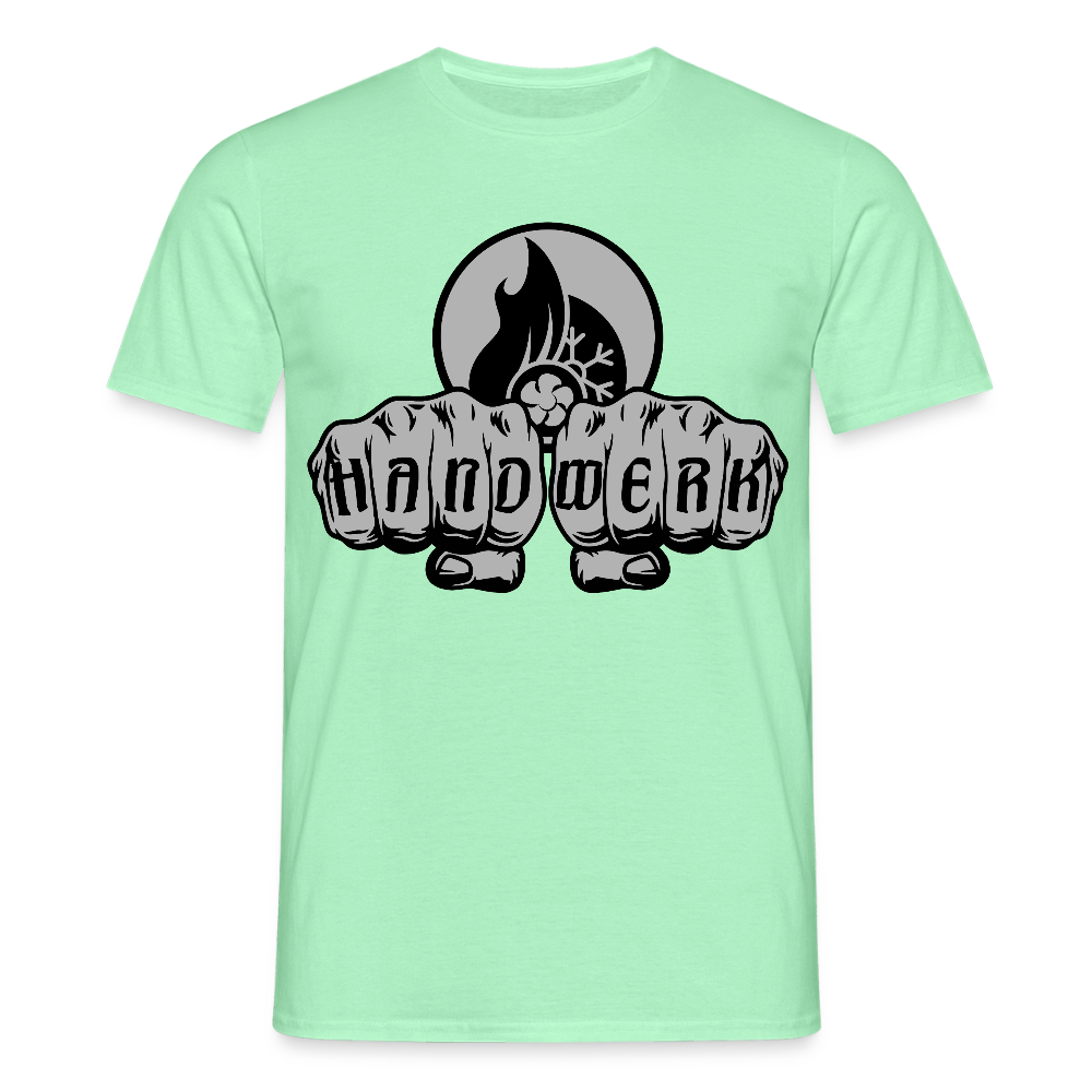 Unisex T-Shirt "Klimatechniker" Mintgrün Männer T-Shirt