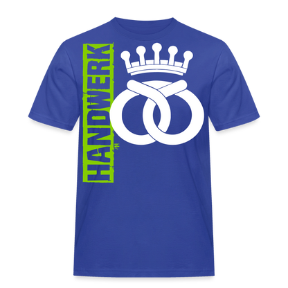 Unisex Workwear T-Shirt "Bäcker" Royalblau Männer Workwear T-Shirt