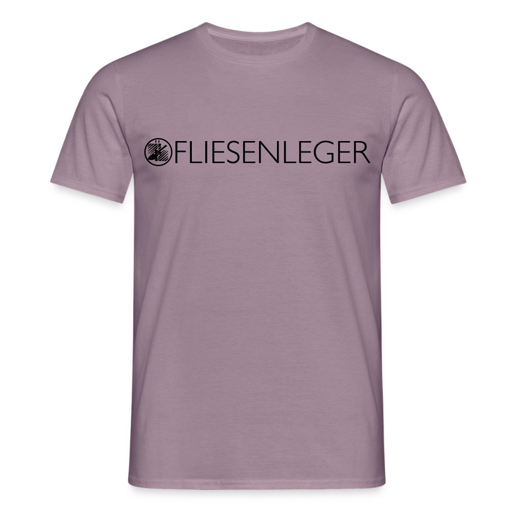 Unisex T-Shirt "Fliesenleger" Lilagrau Männer T-Shirt