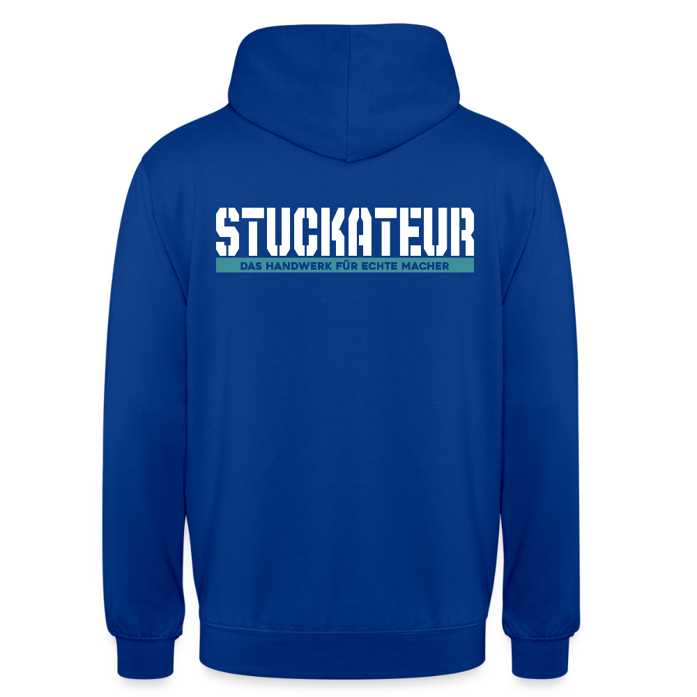 Unisex Hoodie HW-300 | MACHER "Stuckateur" Royalblau Unisex Hoodie {{ color }}