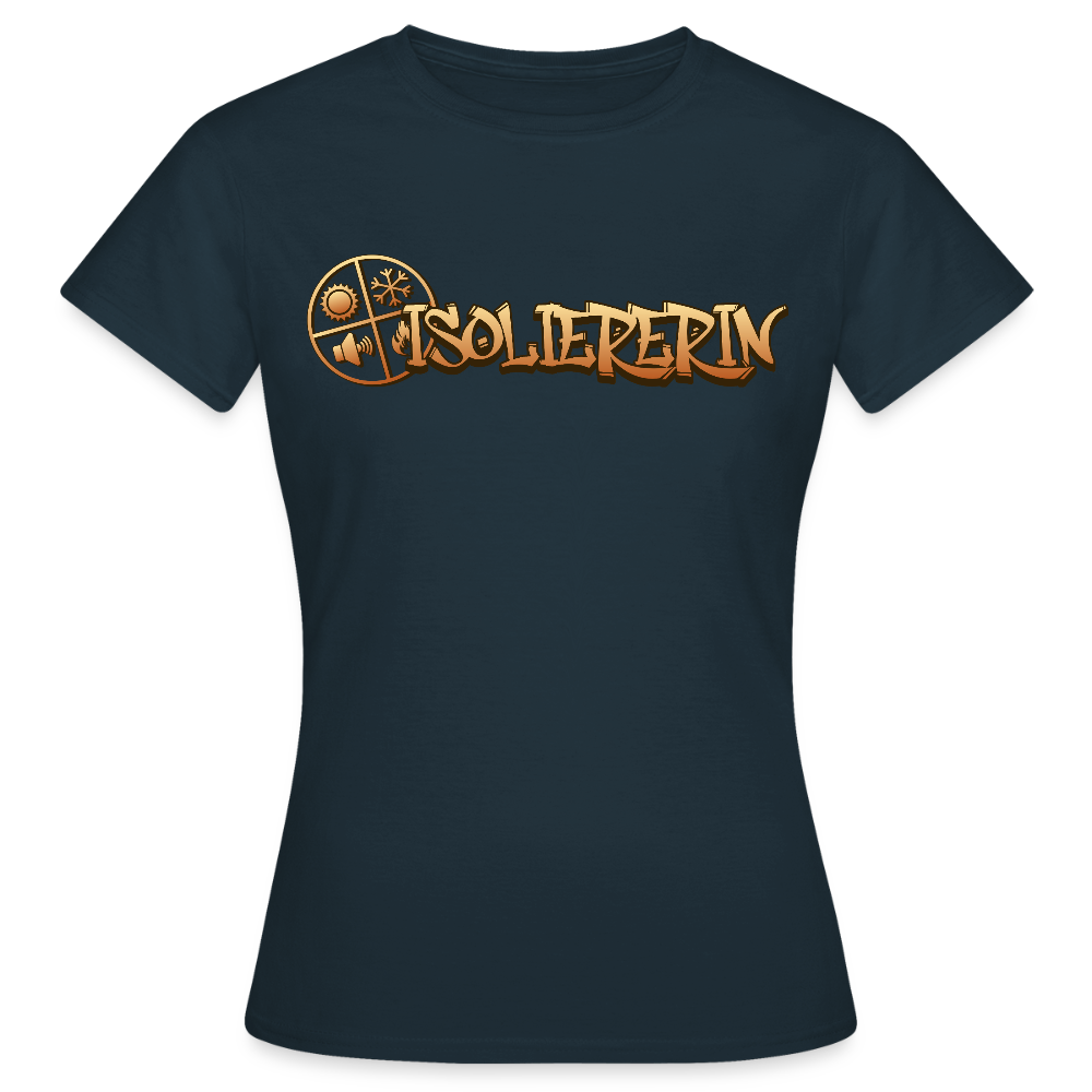 Frauen T-Shirt "Isoliererin" Navy Frauen T-Shirt