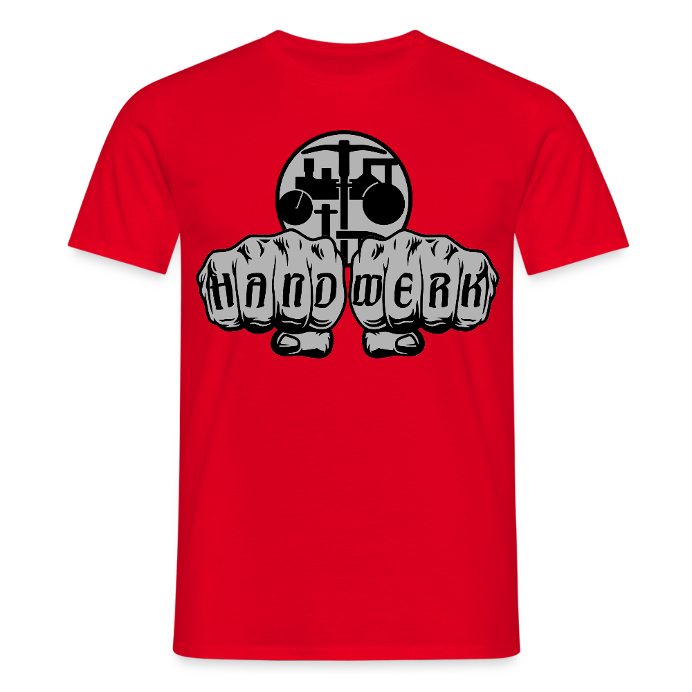 Unisex T-Shirt "Strassenbauer" Rot Männer T-Shirt