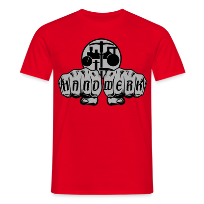 Unisex T-Shirt "Strassenbauer" Rot Männer T-Shirt