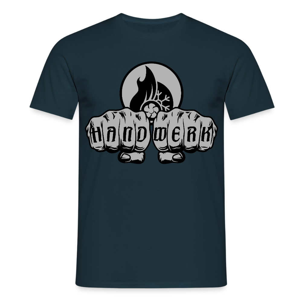 Unisex T-Shirt "Klimatechniker" Navy Männer T-Shirt