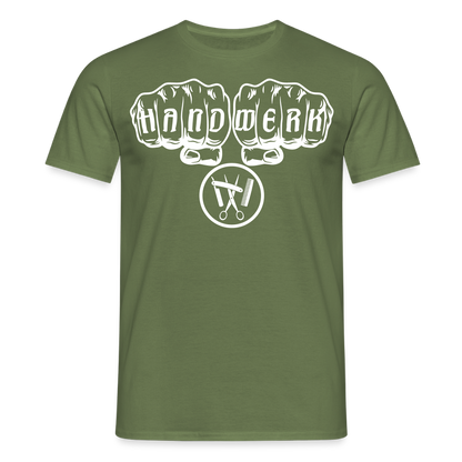 Unisex T-Shirt "Friseur" Militärgrün Männer T-Shirt