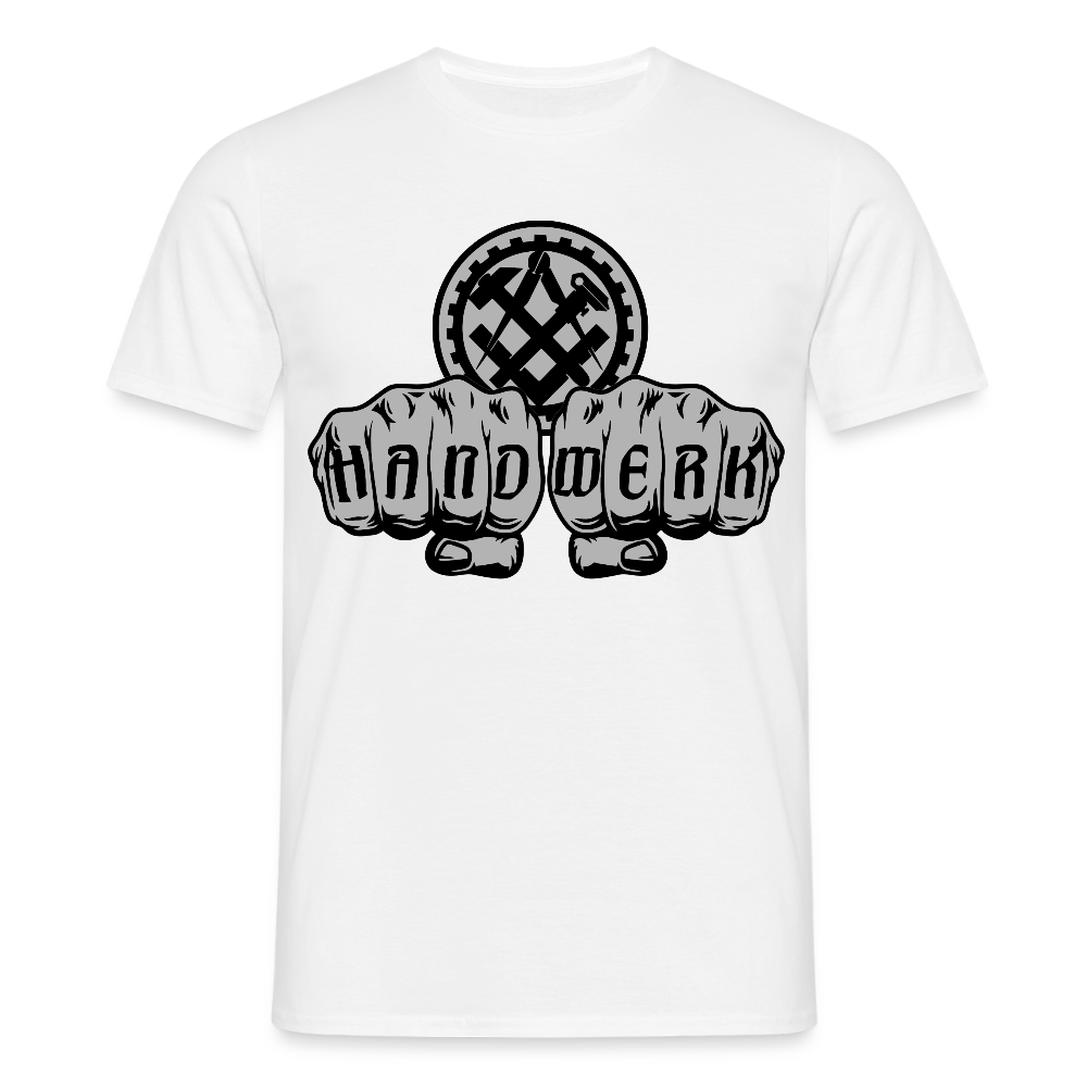 Unisex T-Shirt "Mechaniker" Weiß Männer T-Shirt