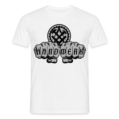 Unisex T-Shirt "Mechaniker" Weiß Männer T-Shirt