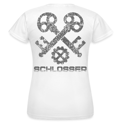 Frauen T-Shirt "Schlosser" Weiß Frauen T-Shirt