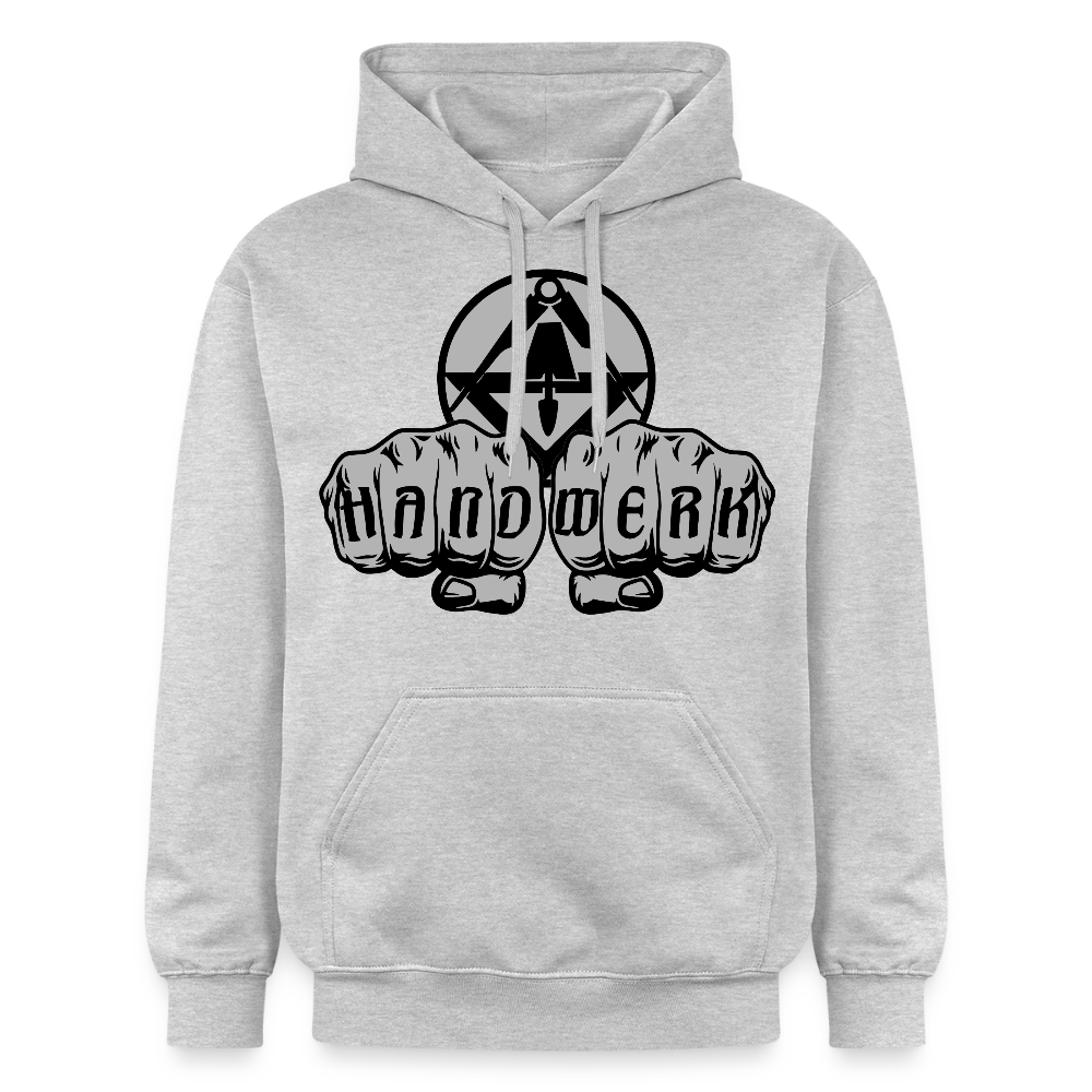 Gildan Unisex Softstyle® "Stuckateur" Hellgrau meliert Gildan Unisex Softstyle® Midweight Hoodie