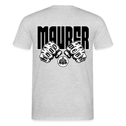 Unisex T-Shirt "Maurer" Grau meliert Männer T-Shirt