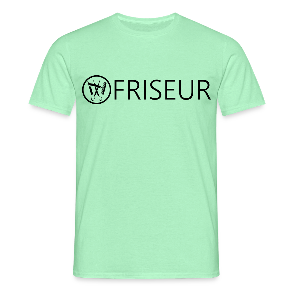 Unisex T-Shirt "Friseur" Mintgrün Männer T-Shirt