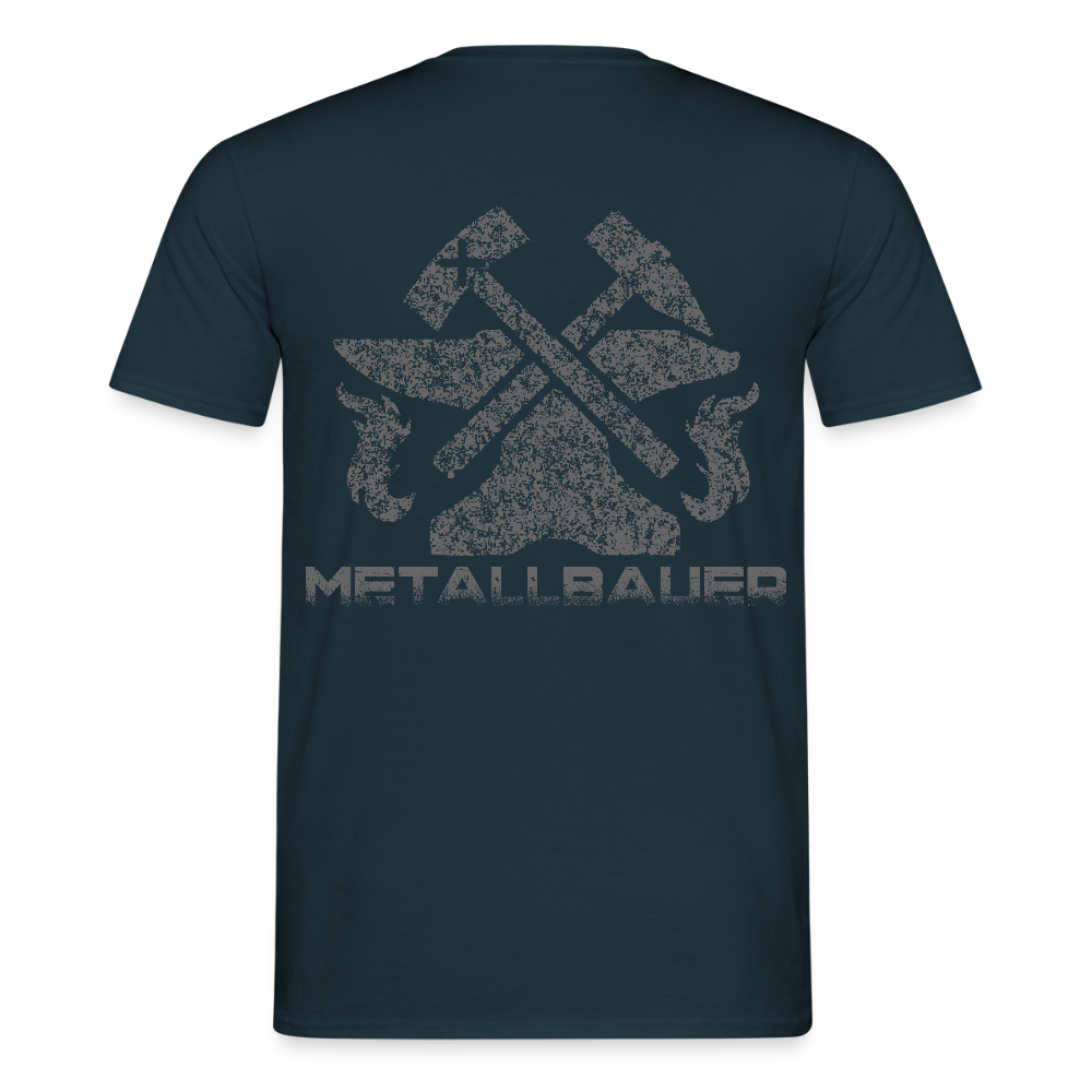 Unisex T-Shirt "Metallbauer" Navy Männer T-Shirt