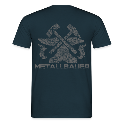 Unisex T-Shirt "Metallbauer" Navy Männer T-Shirt