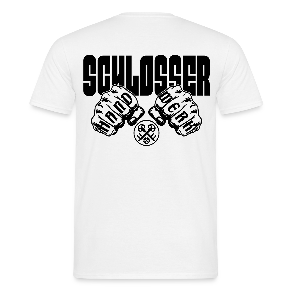 Unisex T-Shirt "Schlosser" Weiß Männer T-Shirt