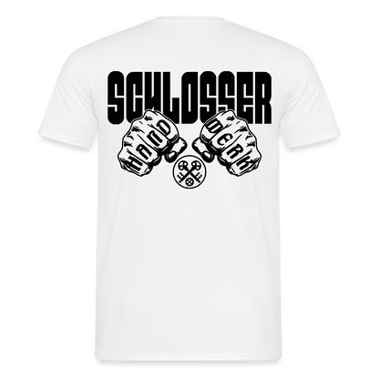 Unisex T-Shirt "Schlosser" Weiß Männer T-Shirt