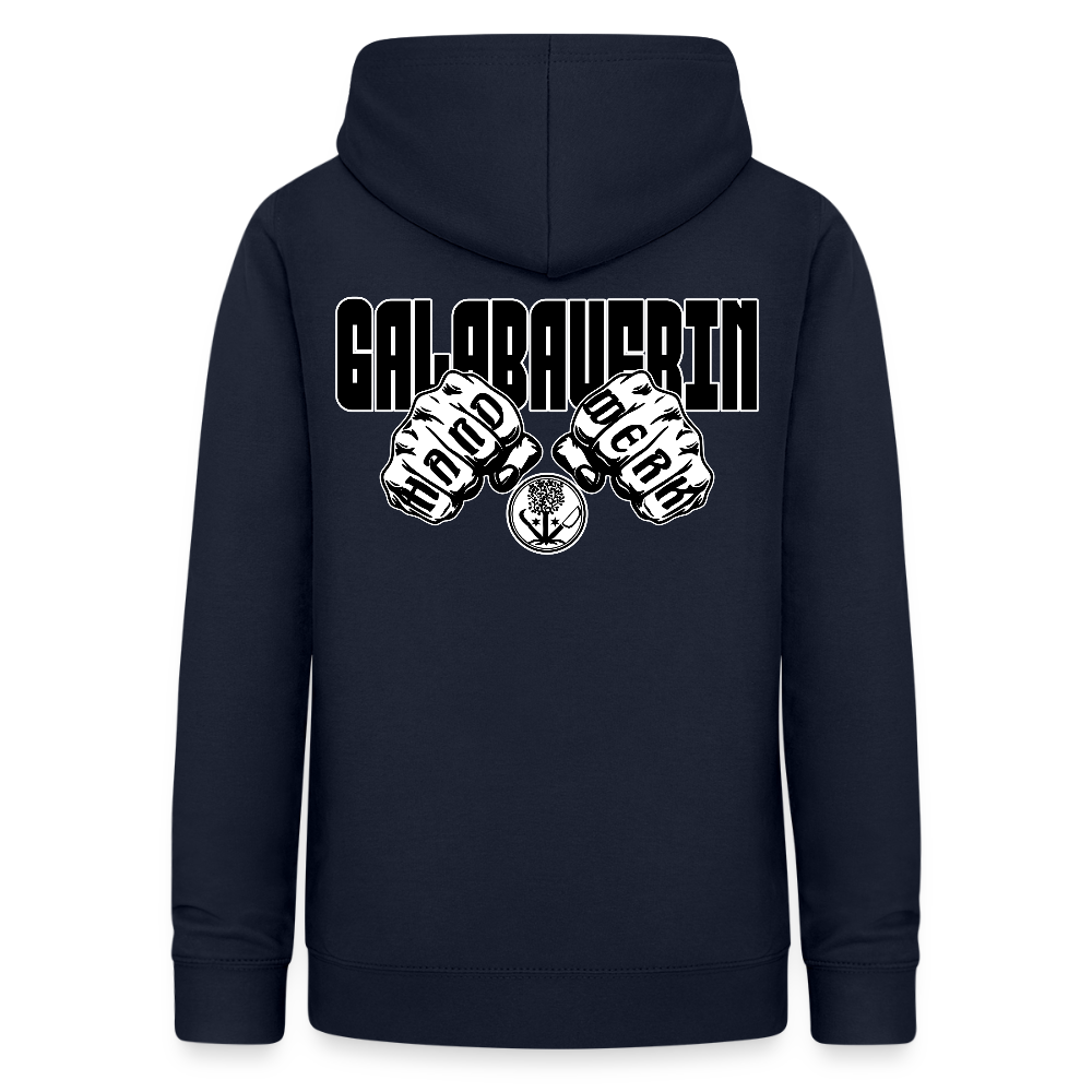 Frauen Hoodie "GaLaBauerin" (beidseitig beruckt) Navy Frauen Hoodie