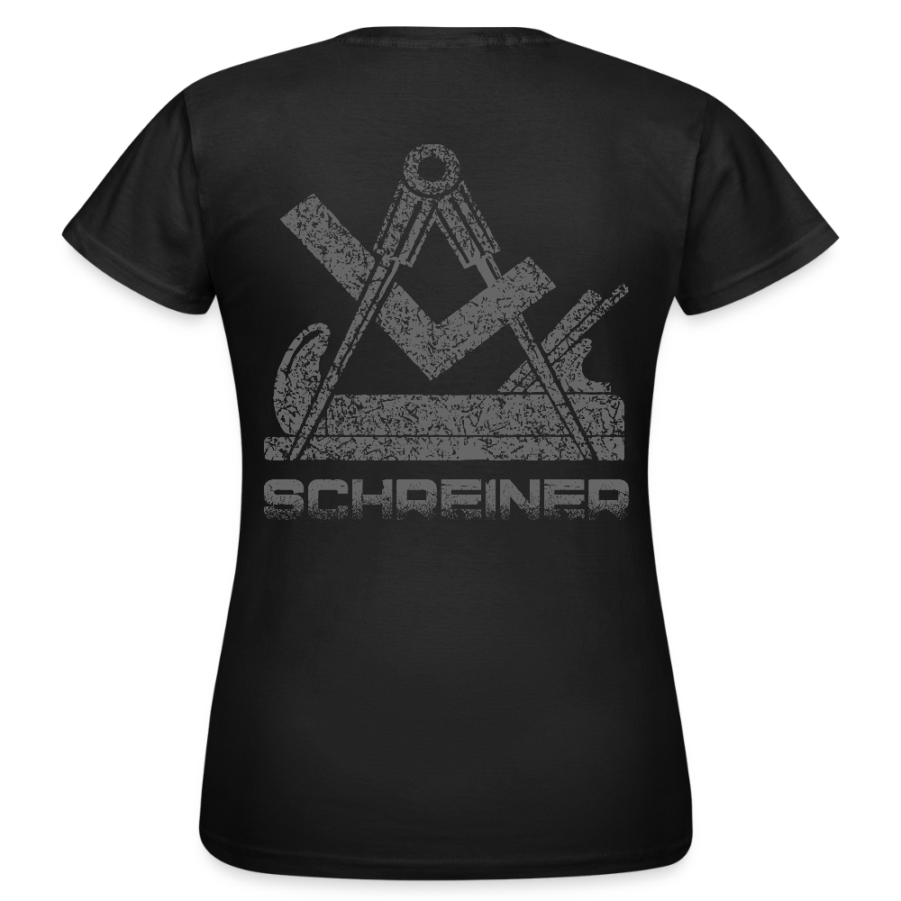 Frauen T-Shirt "Schreiner" Schwarz Frauen T-Shirt