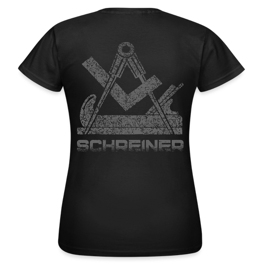 Frauen T-Shirt "Schreiner" Schwarz Frauen T-Shirt