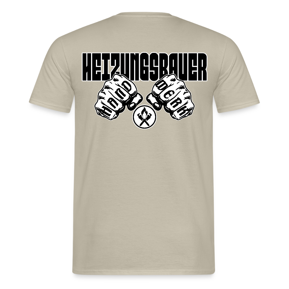 Unisex T-Shirt "Heizungsbauer" Sandbeige Männer T-Shirt