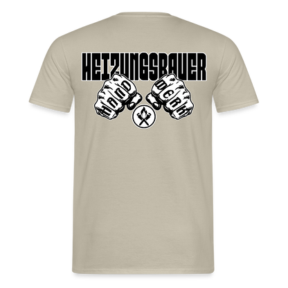 Unisex T-Shirt "Heizungsbauer" Sandbeige Männer T-Shirt