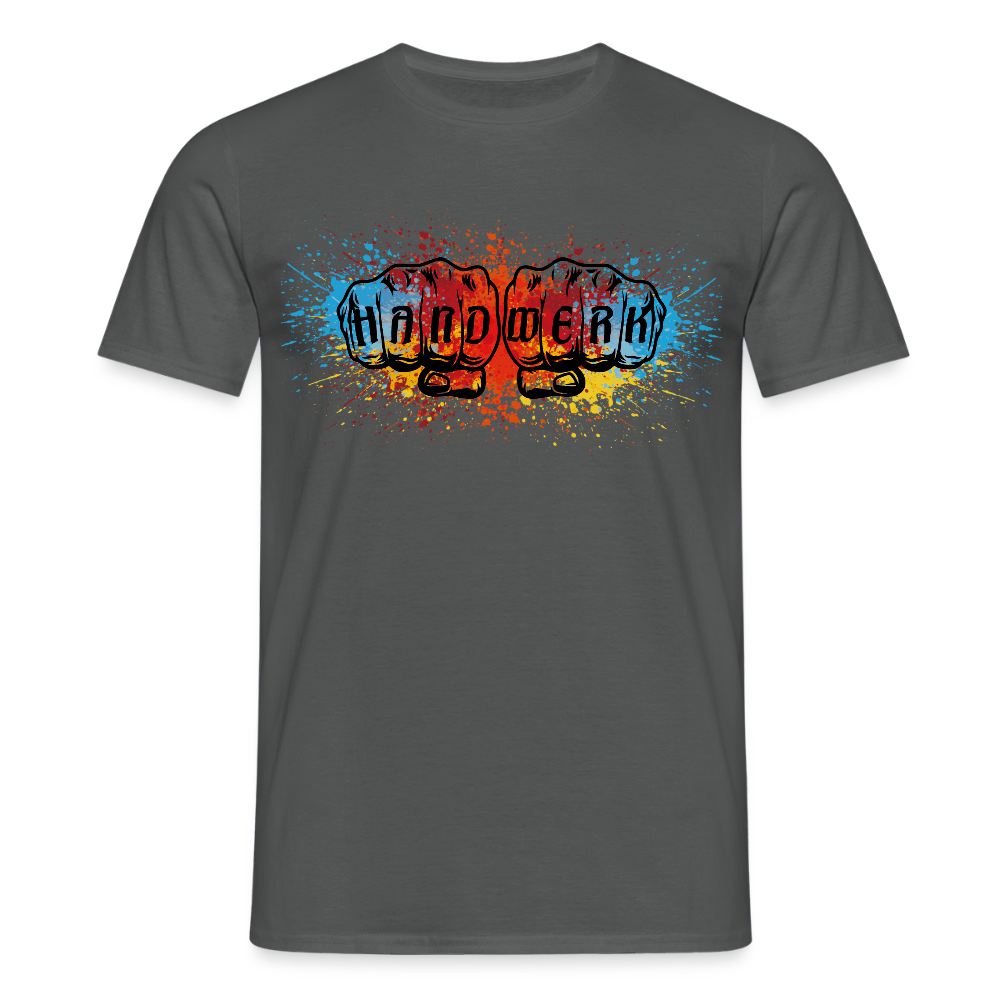 Unisex T-Shirt "Splash-Color" Anthrazit Männer T-Shirt