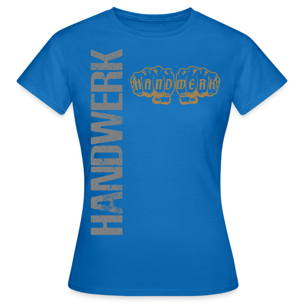 Frauen T-Shirt "Handwerk24" Royalblau Frauen T-Shirt
