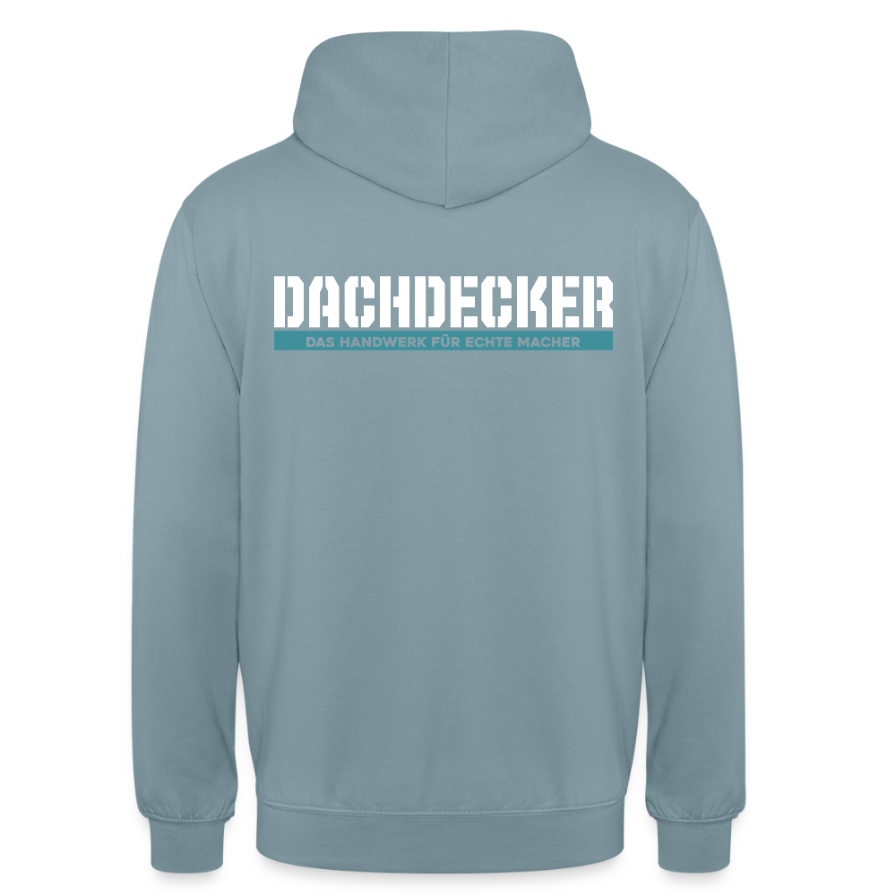 Unisex Hoodie HW-300 | MACHER "Dachdecker" Nebelblau Unisex Hoodie {{ color }}